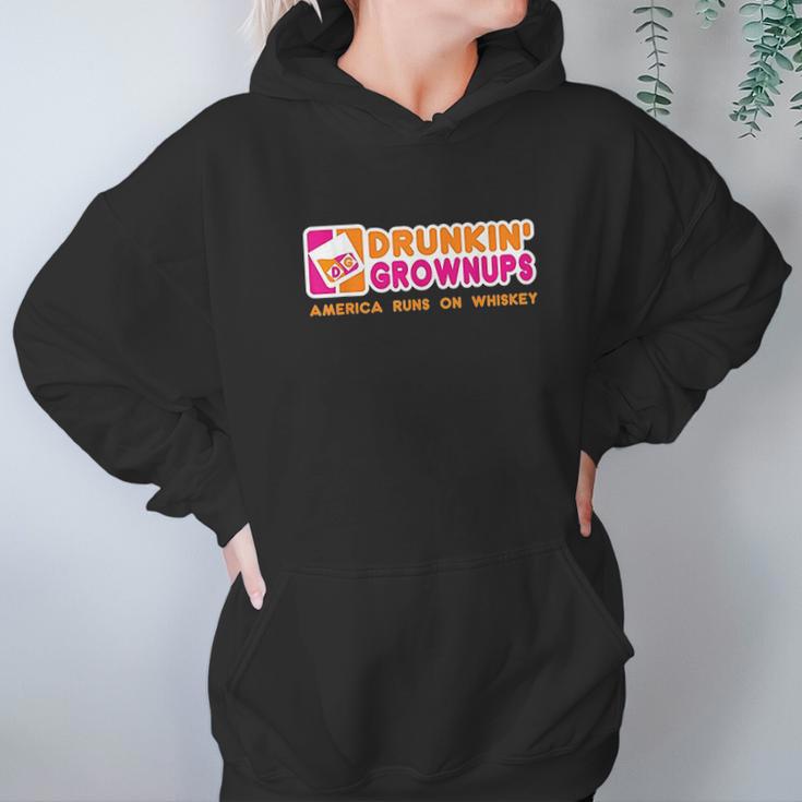 Drunkin Grownups Whiskey Drinker Women Hoodie Gifts for Her