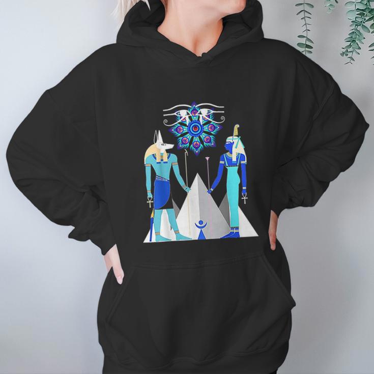 Egyptian God Anubis And Goddess Maat Amen Ra Women Hoodie Gifts for Her