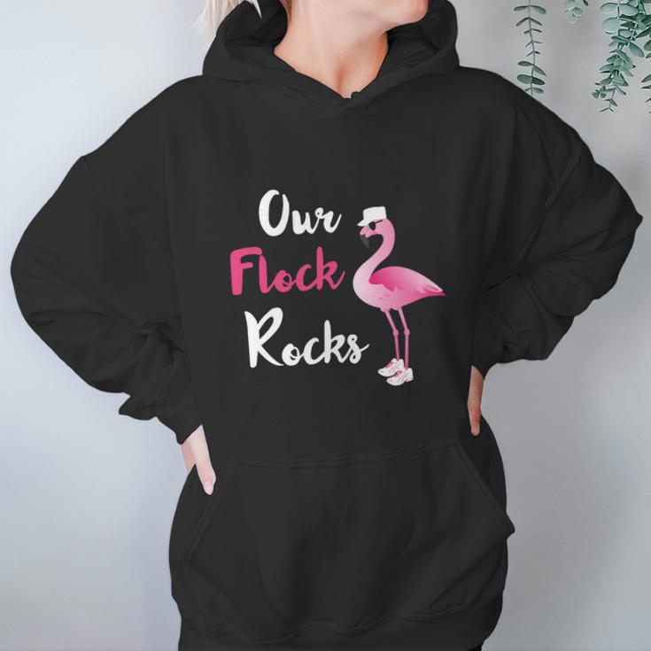 Our Flock Rocks Adorable Flamingo Cruise Christmas Vacation Gift Women Hoodie Gifts for Her