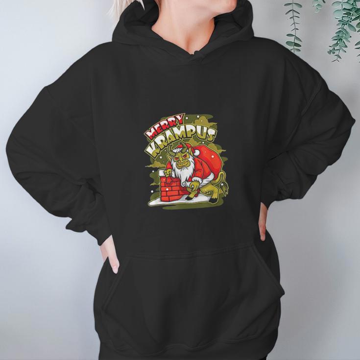 Funny Gift Christmas Merry Krampus Xmas Joke Kids Women Women Hoodie Gifts for Her