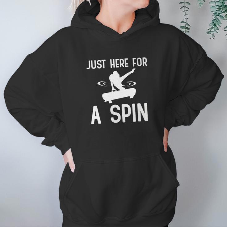 Funny Gymnastic Pommel Horse Here For A Spin Women Hoodie Gifts for Her