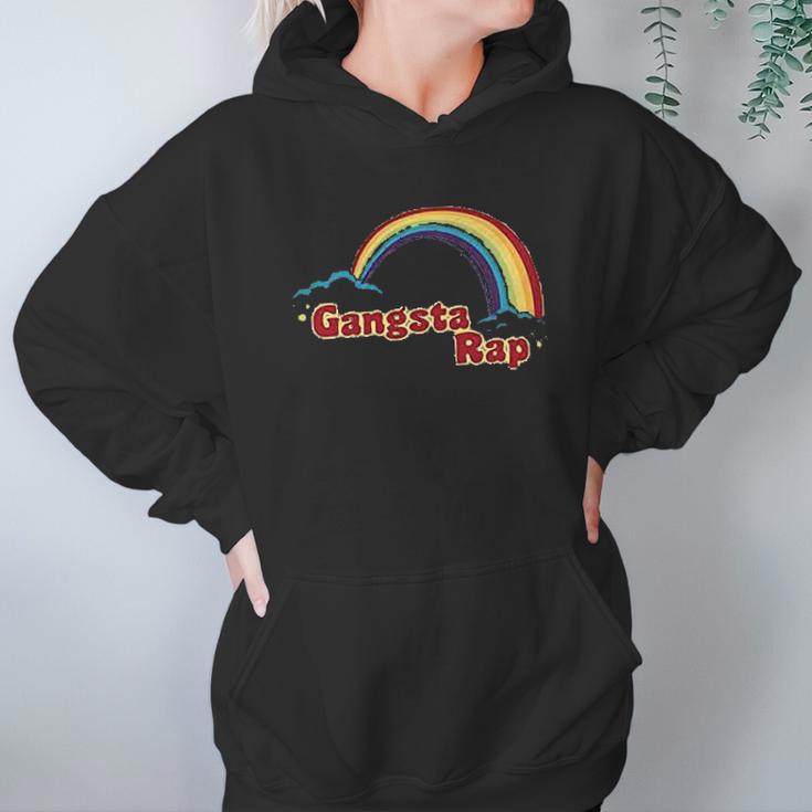 Gangsta Rap Retro Rainbow Women Hoodie Gifts for Her