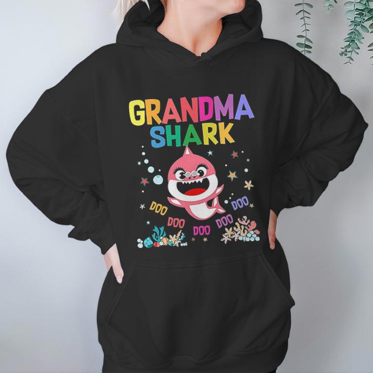 Grandma Shark Funny Mothers Day Cute Gift For Mother Women Hoodie Gifts for Her