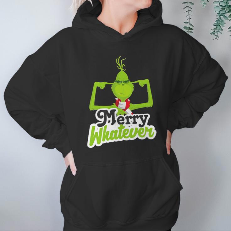 Grinch Christmas Merry Whatever Women Hoodie Gifts for Her