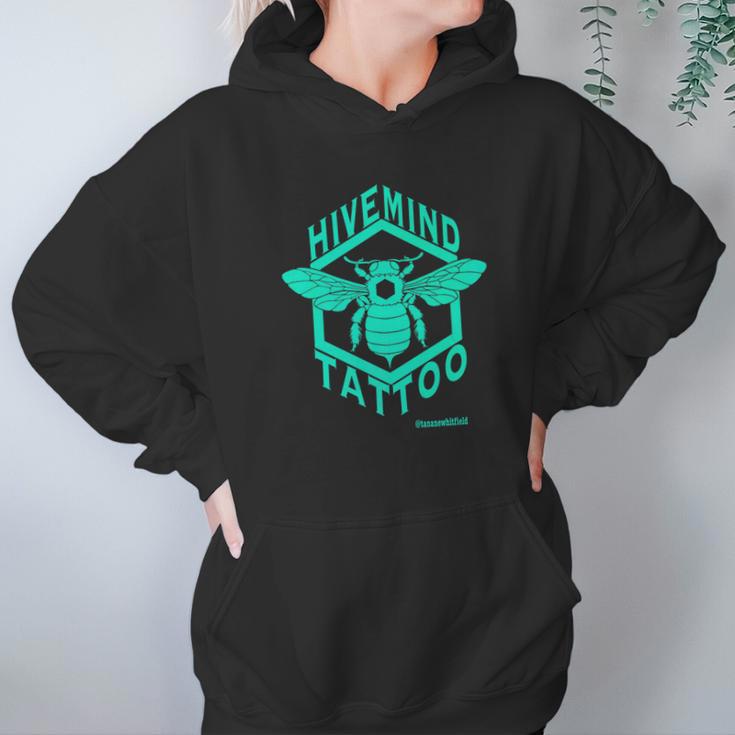 Hive Mind Tattoo Bee Logo Women Hoodie Gifts for Her