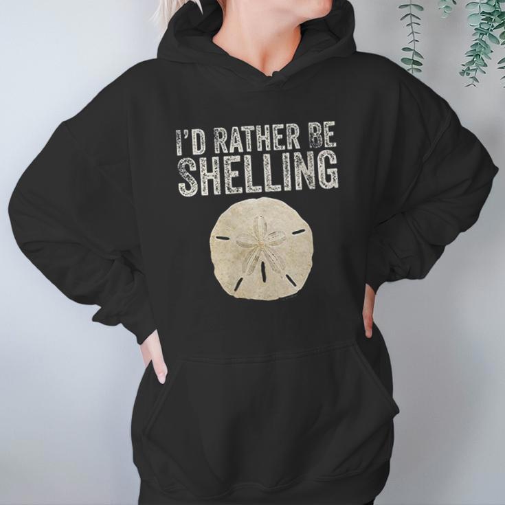 Womens Id Rather Be Shelling For Ocean Loving Sea Shell Hunters V-Neck T-Shirt Women Hoodie Gifts for Her