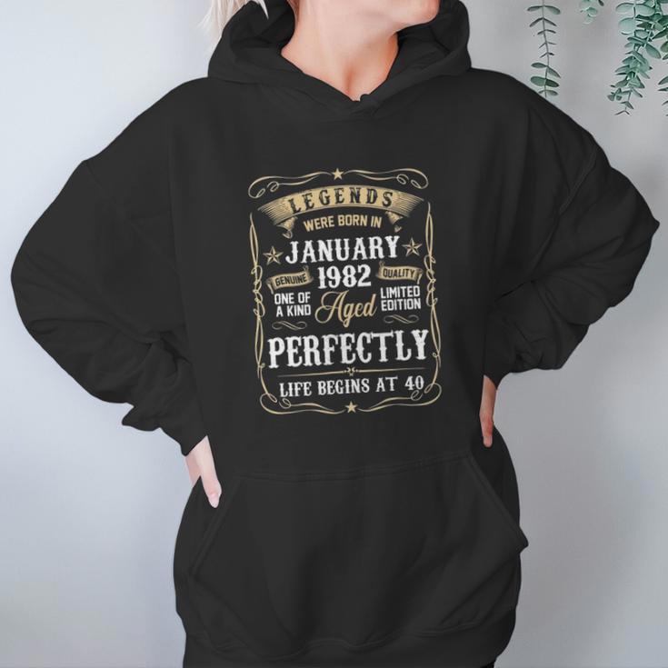 January 1982 40Th Birthday Gift 40 Years Old Men Women Women Hoodie Gifts for Her