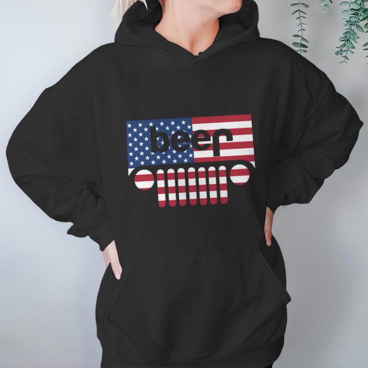 Jeep Beer American Flag Jeep And Beer Shirt Women Hoodie Gifts for Her