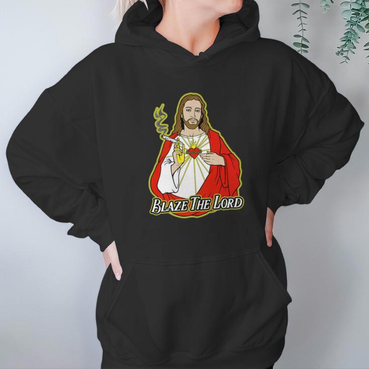 Jesus Blaze The Lord Marijuana Women Hoodie Gifts for Her