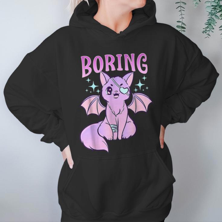 Kawaii Pastel Goth Cute Creepy Bat Cat Anime Theme Men Women T-Shirt Graphic Print Casual Unisex Tee Women Hoodie Gifts for Her