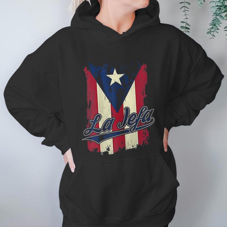 La Jefa Puerto Rico Flag For Puerto Rican Women Camisa Women Hoodie Gifts for Her