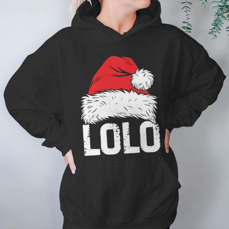 Lolo Santa Christmas Family Xmas Gifts Women Hoodie Gifts for Her