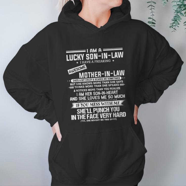 Lucky Son In Law Off A Freaking Mother In Law Women Hoodie Gifts for Her