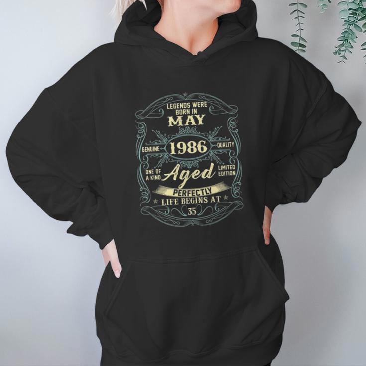 May 1986 35Th Birthday Gift 35 Years Old Men Women Women Hoodie Gifts for Her