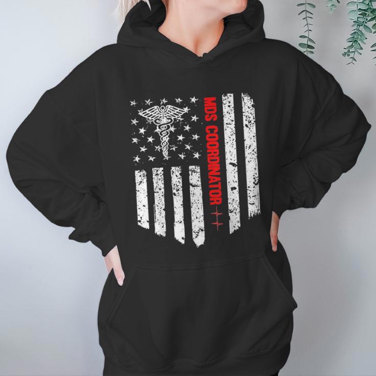 Mds Coordinator American Flag Rn Registered Nurse Gift Women Hoodie Gifts for Her