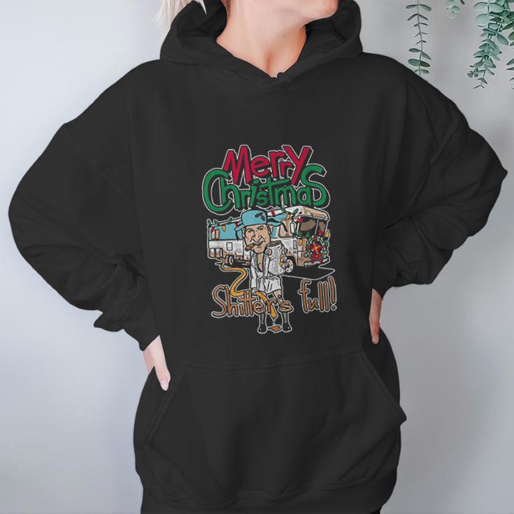 Merry Christmas Camping Shitter Full Funny Outdoor Women Hoodie Gifts for Her