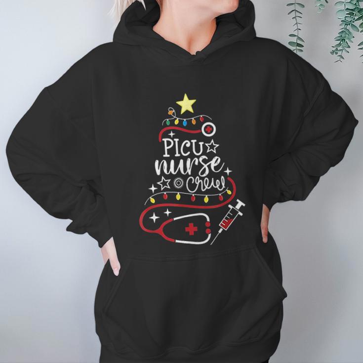 Merry Christmas Icu Pediatric Nursing Gift Picu Nurse Crew Women Hoodie Gifts for Her