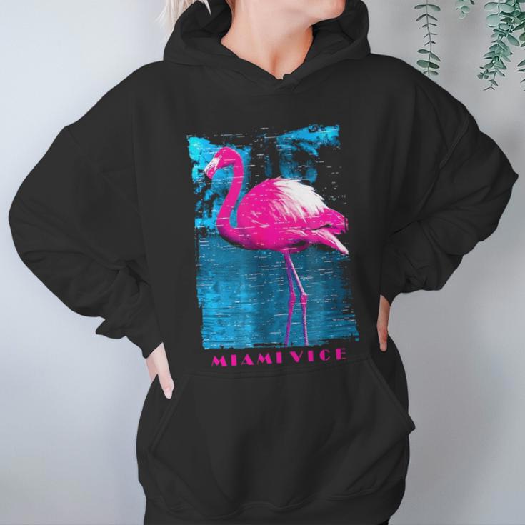 Miami Vice Flamingo Women Hoodie Gifts for Her