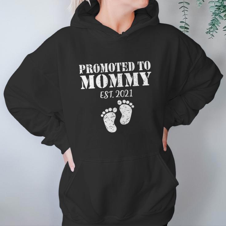 Mom Promoted To Mother Est 2021 Women Hoodie Gifts for Her