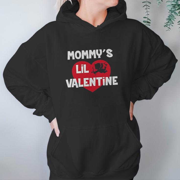 Mommys Lil Valentine Cute Valentines Day Women Hoodie Gifts for Her