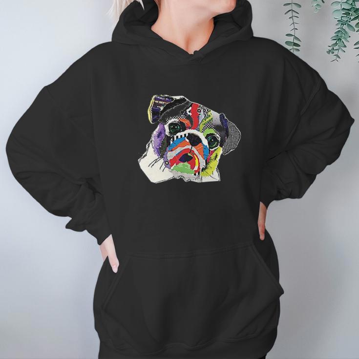 The Mountain Pet Pug Rainbow Pug Women Hoodie Gifts for Her