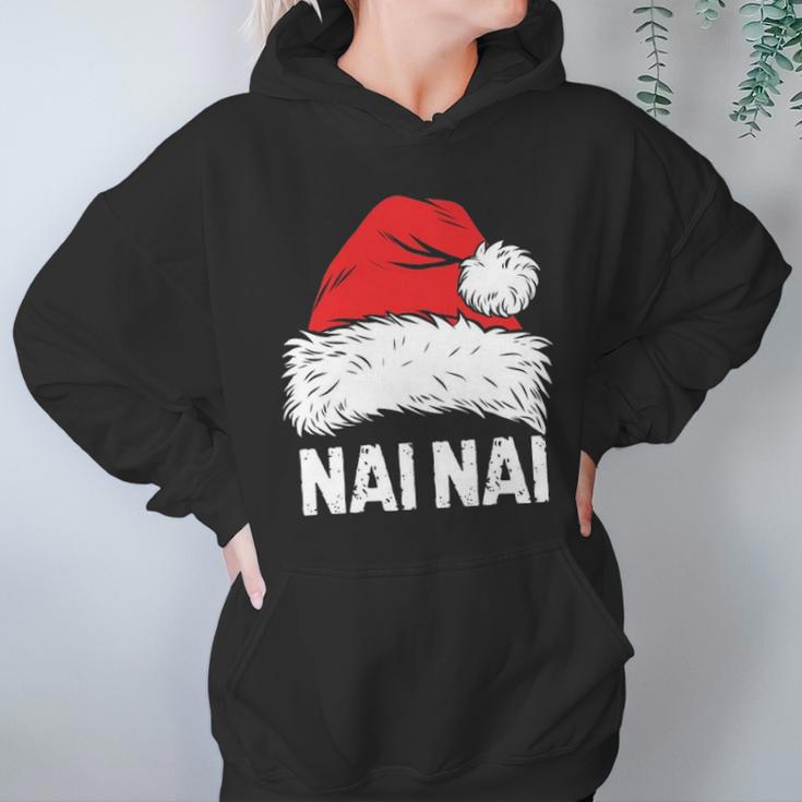 Nai Nai Santa Christmas Family Xmas Gifts Women Hoodie Gifts for Her