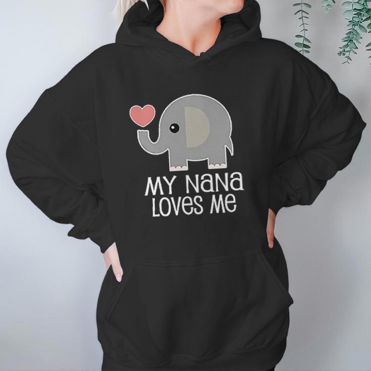 Nana Loves Me Gift For Grandkids Infant Creeper Women Hoodie Gifts for Her