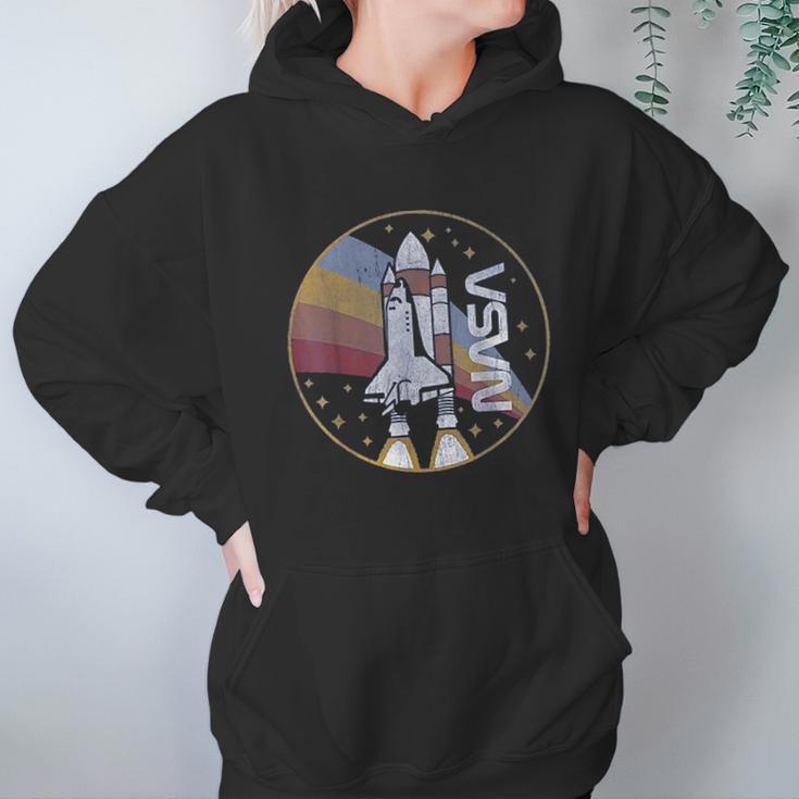 Nasa Shuttle Launch With Rainbow Women Hoodie Gifts for Her