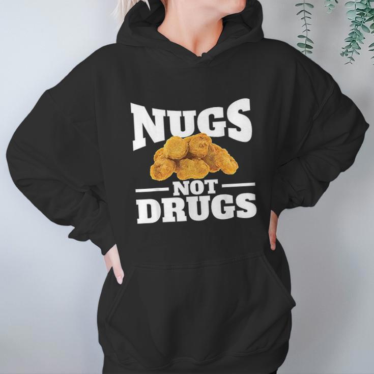 Nugs Not Drugs Funny Chicken Nugget Women Hoodie Gifts for Her