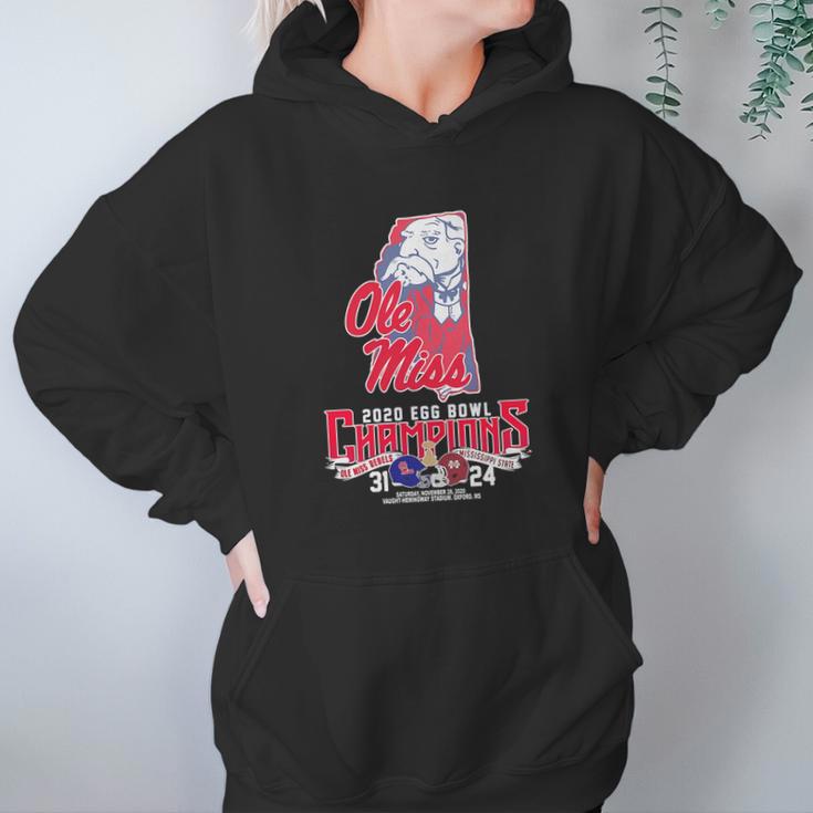 Ole Miss 2020 Egg Bowl Champions Ole Miss Rebels Mississippi State 31 24 Women Hoodie Gifts for Her