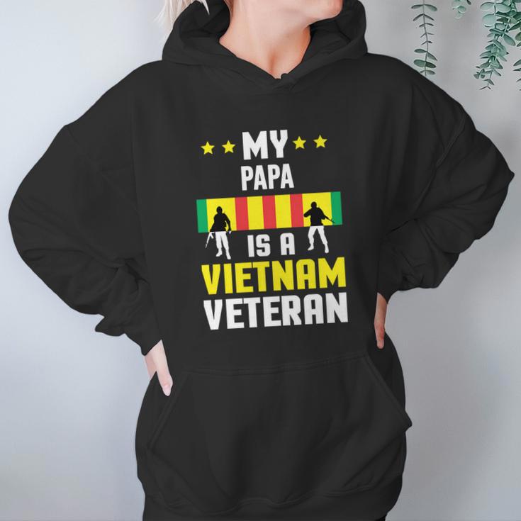 My Papa Is A Vietnam Veteran Proud National Vietnam War Veterans Day Men Women T-Shirt Graphic Print Casual Unisex Tee Women Hoodie Gifts for Her