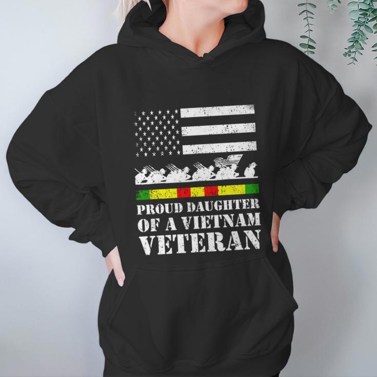 Proud Daughter Of A Vietnam Veteran Gift Graphic Design Printed Casual Daily Basic Women Hoodie Gifts for Her