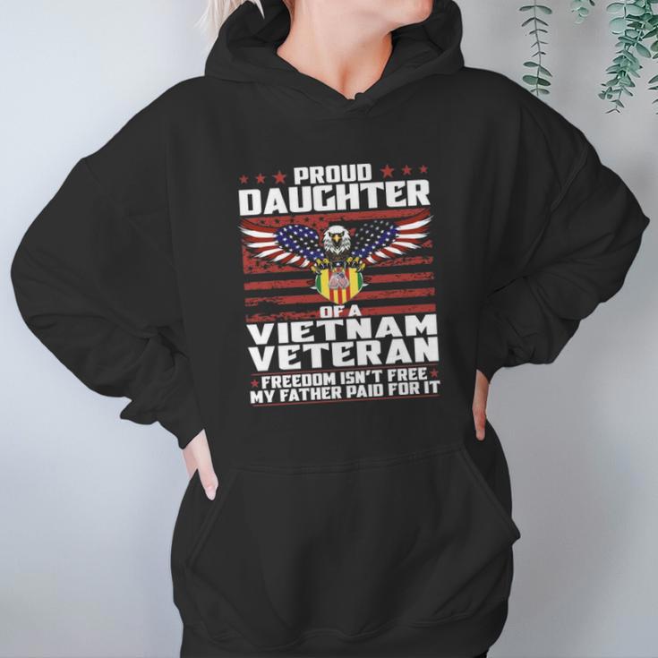 Proud Daughter Of A Vietnam Veteran Patriotic Family Women Hoodie Gifts for Her