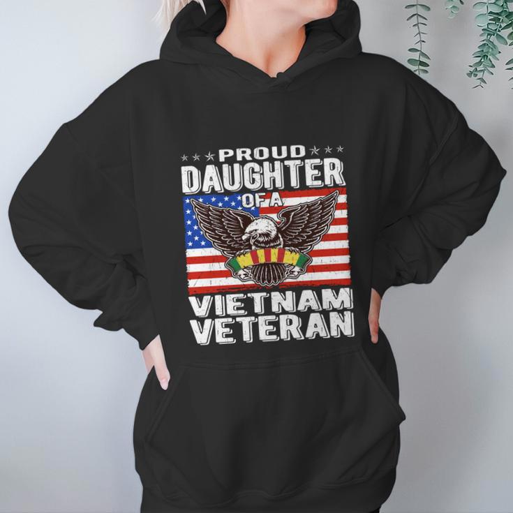 Proud Daughter Of A Vietnam Veteran Patriotic Military Funny Gift Women Hoodie Gifts for Her