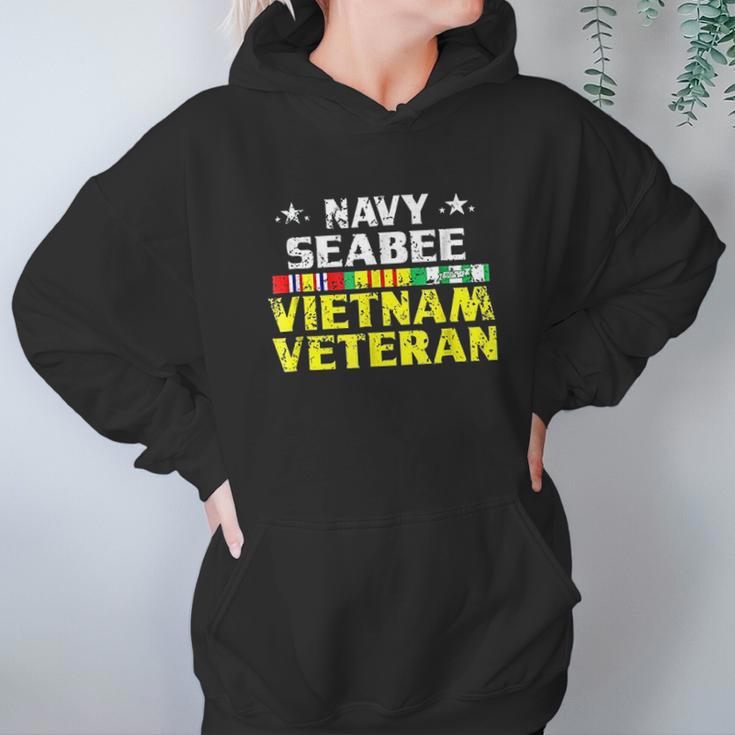 Proud Navy Seabee Vietnam Veteran Women Hoodie Gifts for Her