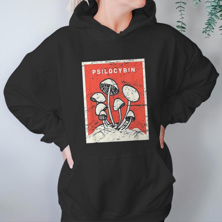 Psilocybin Retro Psychedelic Magic Mushrooms Women Hoodie Gifts for Her