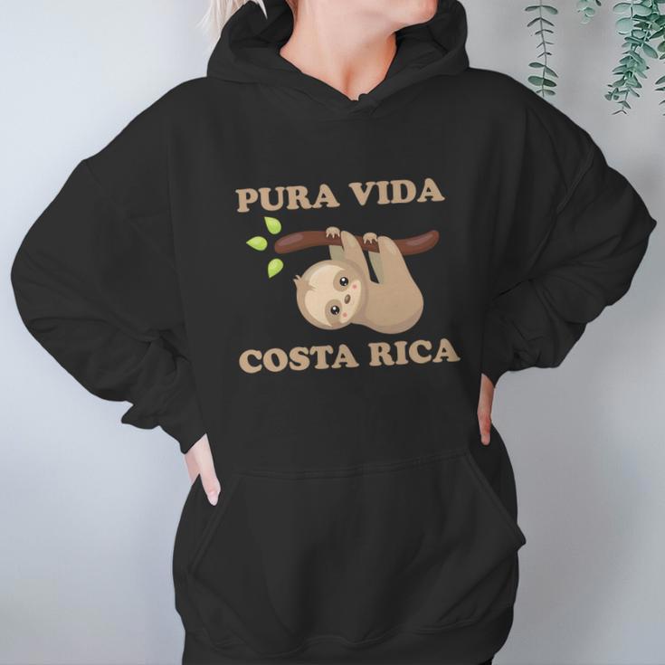 Pura Vida Sloth Costa Rica Women Hoodie Gifts for Her