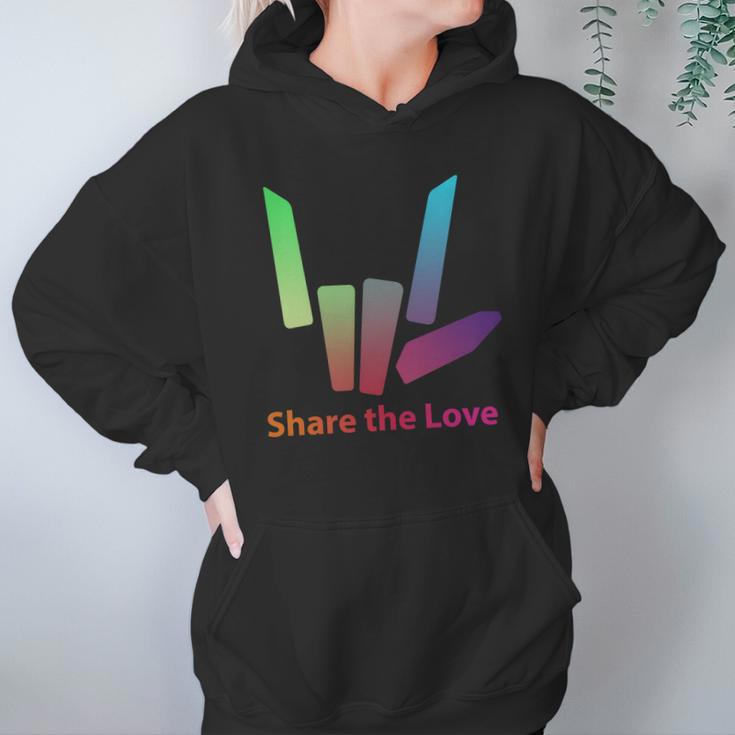 Rainbow Share The Love T-Shirt Women Hoodie Gifts for Her