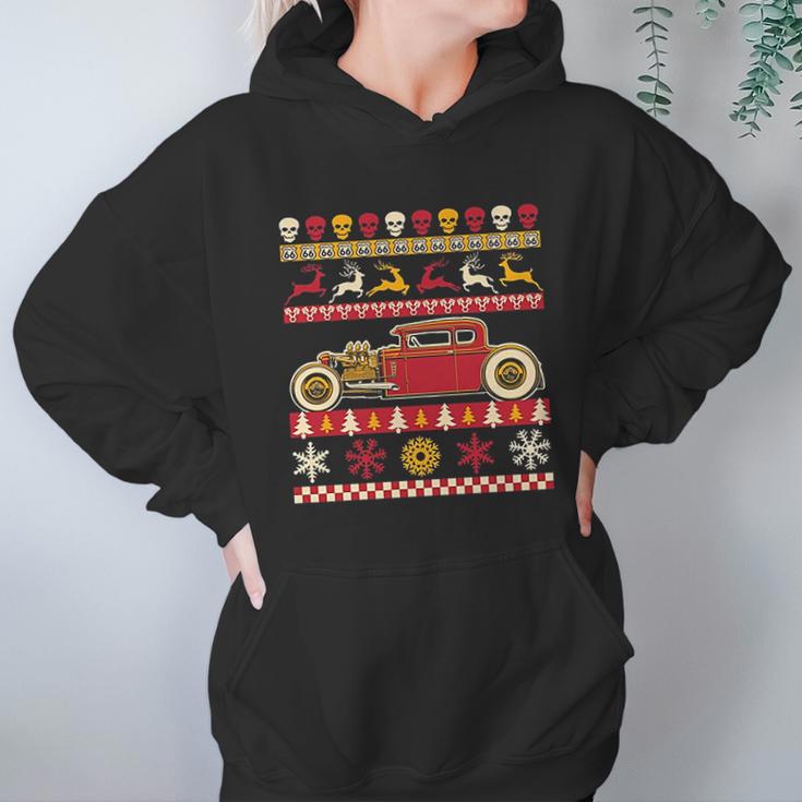 Rat Rod Ugly Christmas Style Women Hoodie Gifts for Her