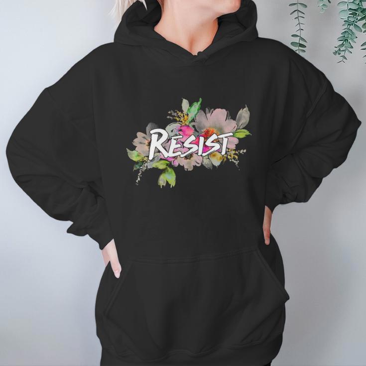 Resist Flower Logo Women Hoodie Gifts for Her