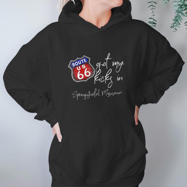 Route 66 Got My Kicks In Springfield Missouri Souvenir Women Hoodie Gifts for Her