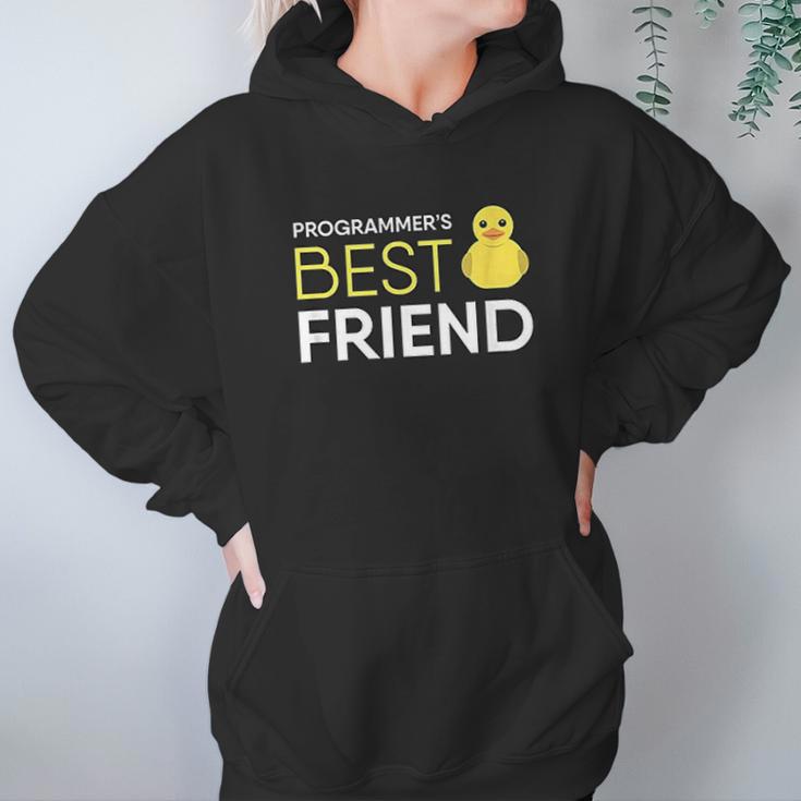 Rubber Duck Programmers Best Friend Funny Coder Women Hoodie Gifts for Her