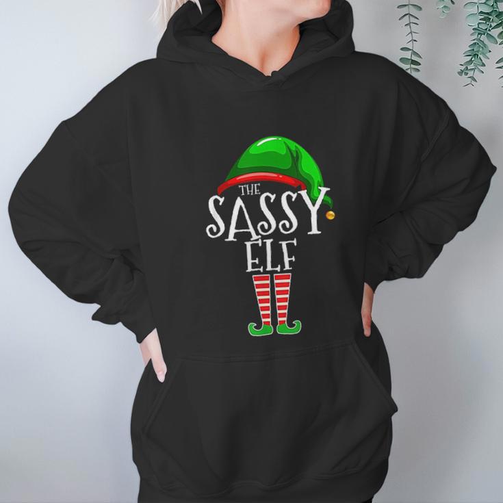 The Sassy Elf Family Matching Group Christmas Gift Funny Women Hoodie Gifts for Her