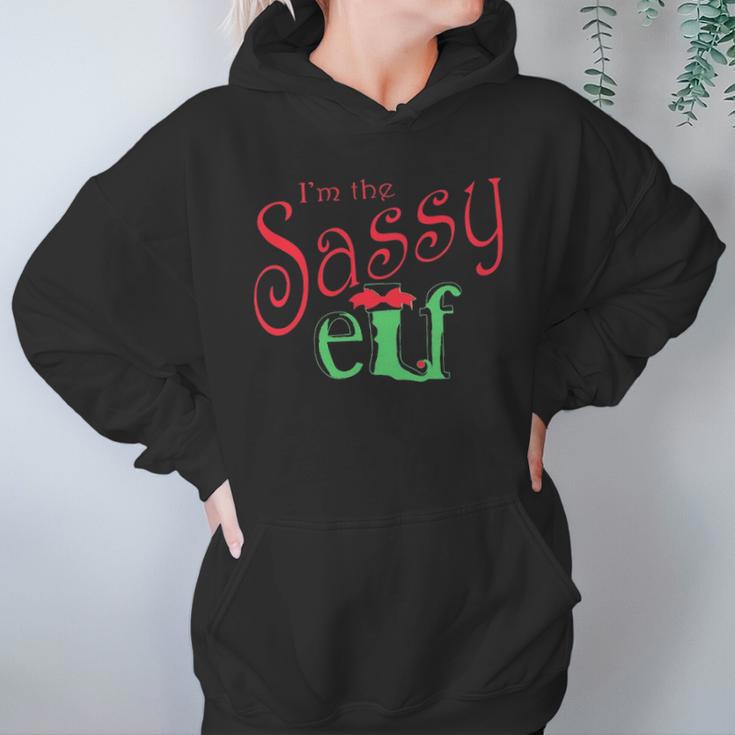 Im The Sassy Elf Funny ChristmasWomen Hoodie Gifts for Her