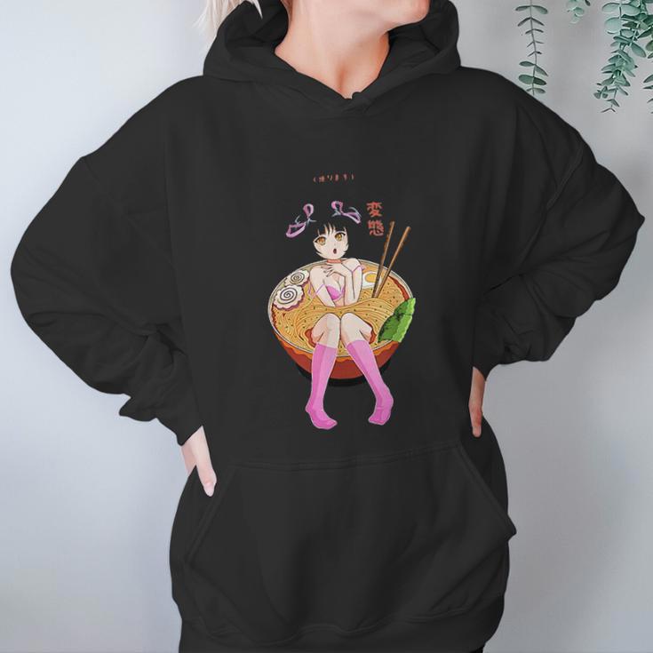 Send Noods Design Ramen Noodle Bowl Shabu Shabu Anime Hentai Women Hoodie Gifts for Her