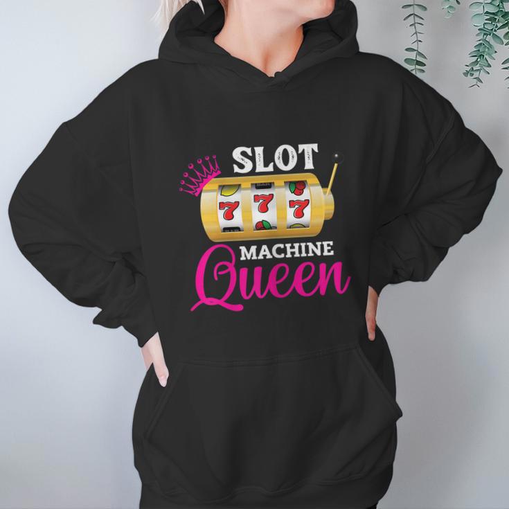 Womens Slot Machine Queen Funny Casino Gambling Women Hoodie Gifts for Her