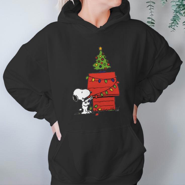 Snoopy And Christmas Tree Women Hoodie Gifts for Her