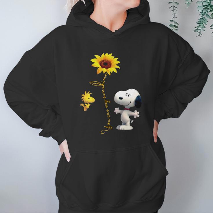 Snoopy And Woodstock You Are My Sunshine Sunflower Women Hoodie Gifts for Her