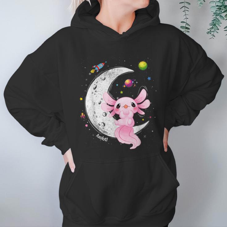 Space Axolotl Kawaii Pastel Goth Anime Comic Girl N Men Women T-Shirt Graphic Print Casual Unisex Tee Women Hoodie Gifts for Her