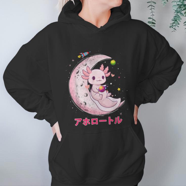 Space Axolotl Kawaii Pastel Goth Anime Comic Girl N V2 Men Women T-Shirt Graphic Print Casual Unisex Tee Women Hoodie Gifts for Her